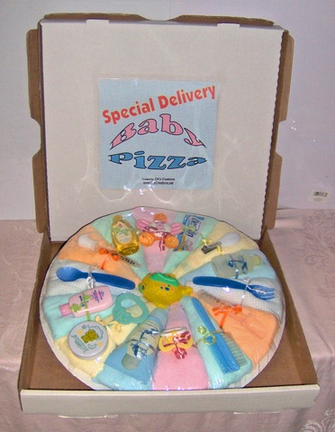 Diaper Pizza Pastel